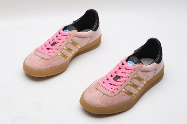 Adidas x gucci gazelle pink velvet
