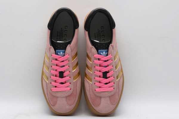 Adidas x gucci gazelle pink velvet
