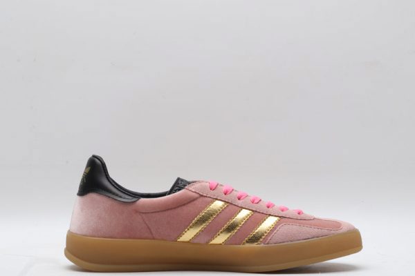 Adidas x gucci gazelle pink velvet