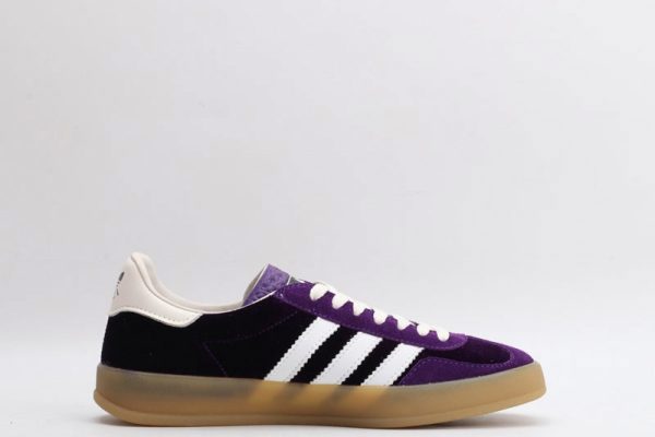 Adidas x gucci gazelle purple velvet