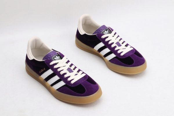 Adidas x gucci gazelle purple velvet