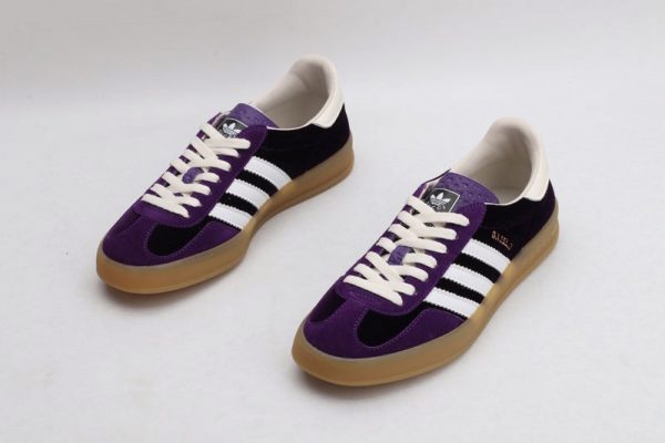 Adidas x gucci gazelle purple velvet