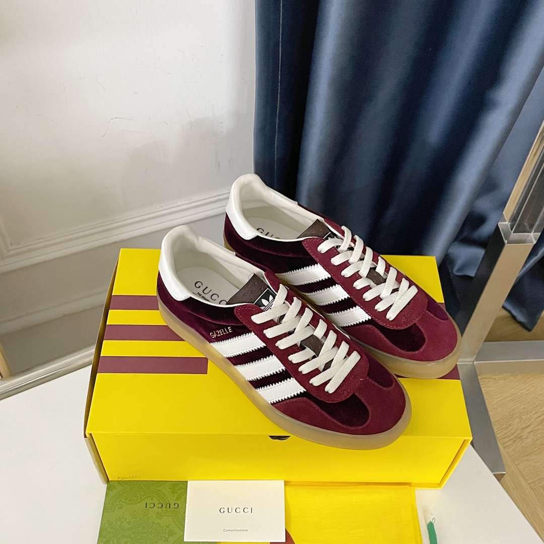 Adidas x gucci gazelle red