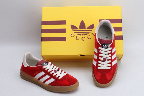 Adidas x gucci gazelle red velvet