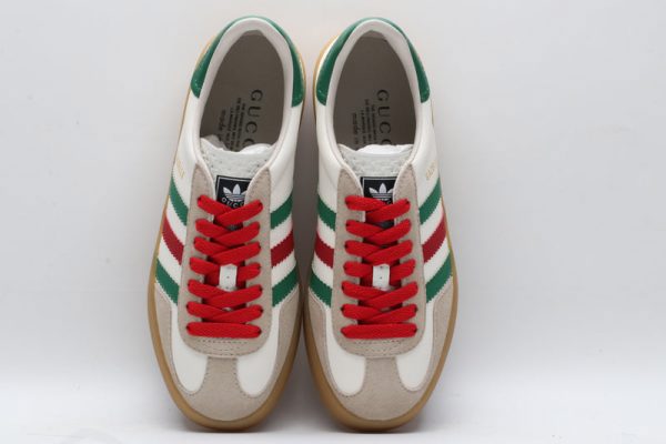 Adidas x gucci gazelle white green red