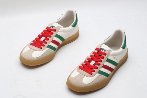 Adidas x gucci gazelle white green red