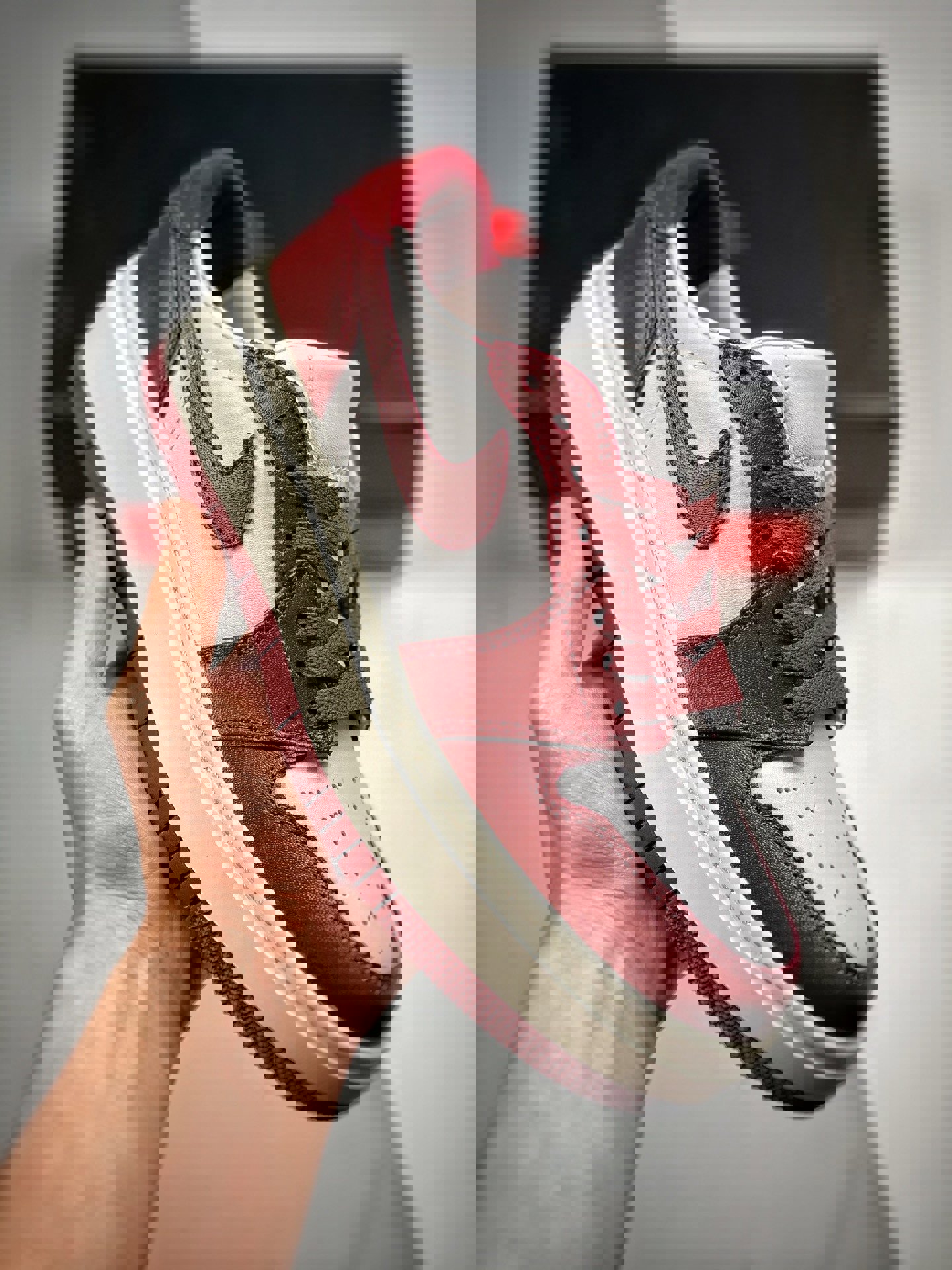 Air jordan 1 elevate low white/team red-sail dh7004-161