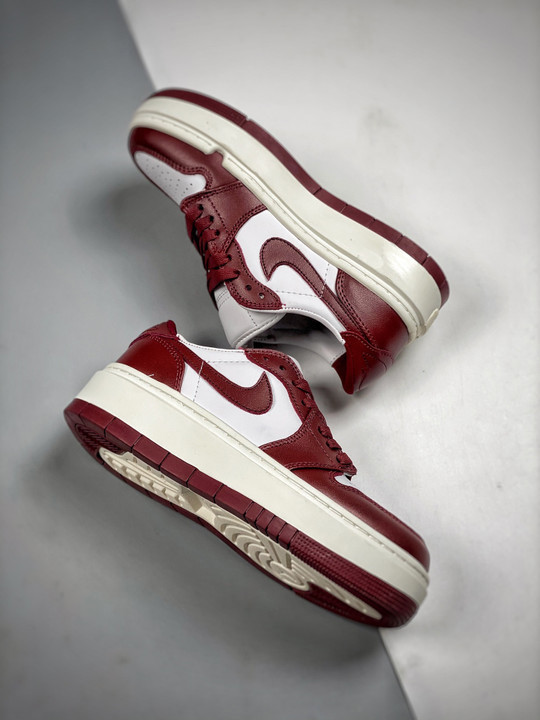 Air jordan 1 elevate low white/team red-sail dh7004-161