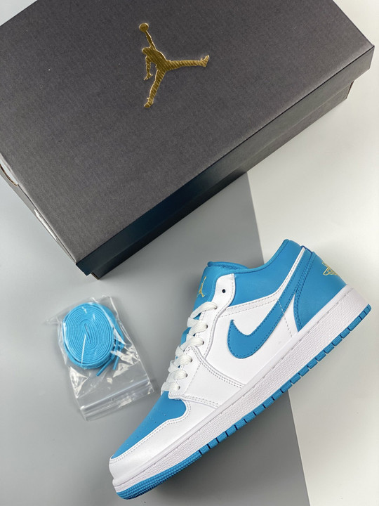 Air jordan 1 low aquatone white teal 553558-174