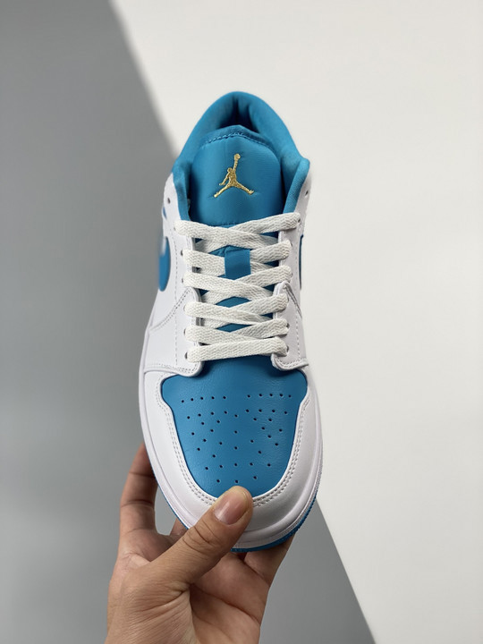 Air jordan 1 low aquatone white teal 553558-174