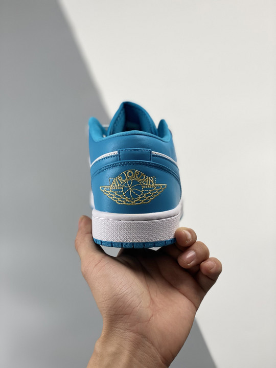 Air jordan 1 low aquatone white teal 553558-174