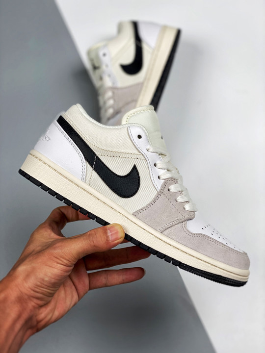 Air jordan 1 low astrograbber white/sail/black