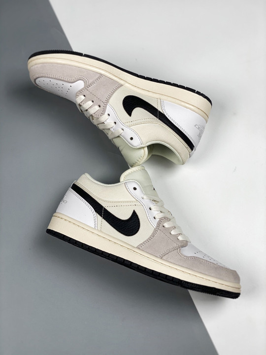 Air jordan 1 low astrograbber white/sail/black
