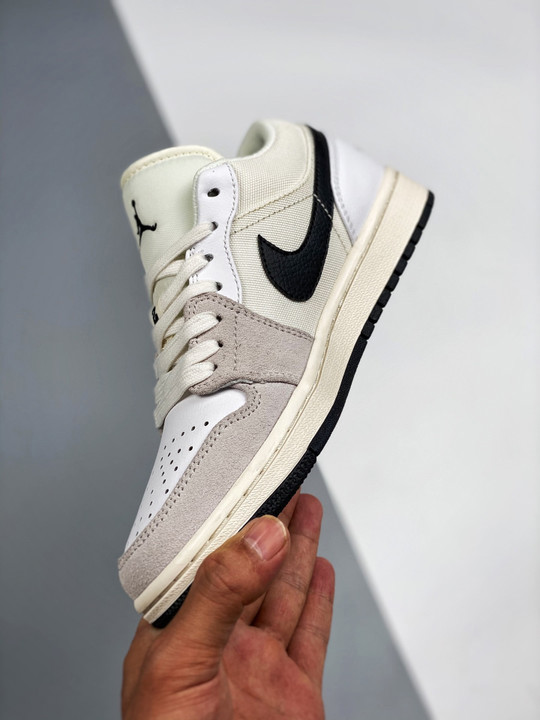 Air jordan 1 low astrograbber white/sail/black