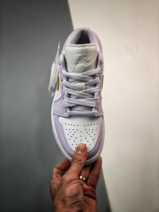 Air jordan 1 low barely grape/lemon wash-white dc0774-501