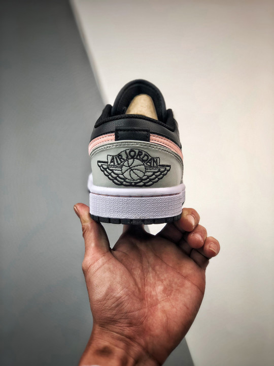 Air jordan 1 low black grey pink 553558-062