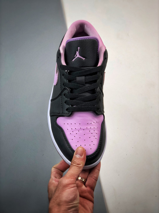 Air jordan 1 low black/iced lilac/white dv1309-051
