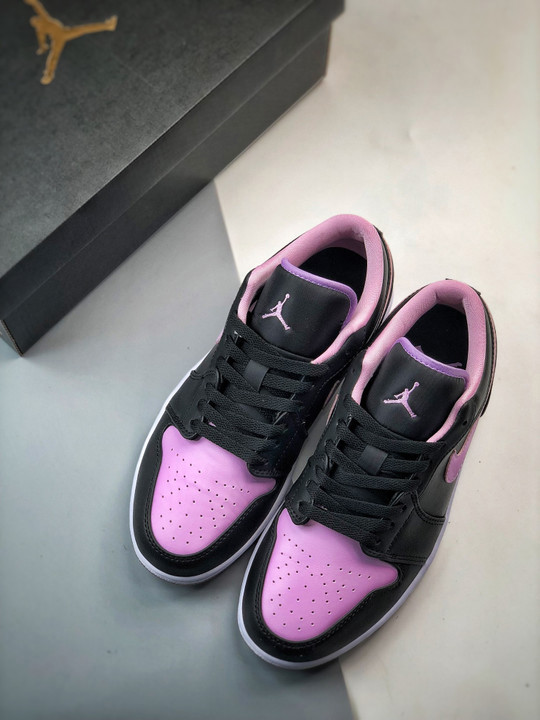 Air jordan 1 low black/iced lilac/white dv1309-051