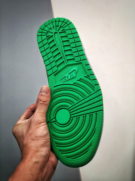 Air jordan 1 low black/lucky green-white 553558-065