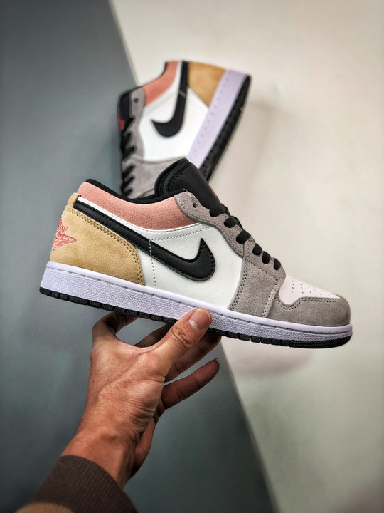 Air jordan 1 low black/magic ember-sundial-white dx4334-008