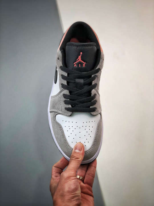 Air jordan 1 low black/magic ember-sundial-white dx4334-008