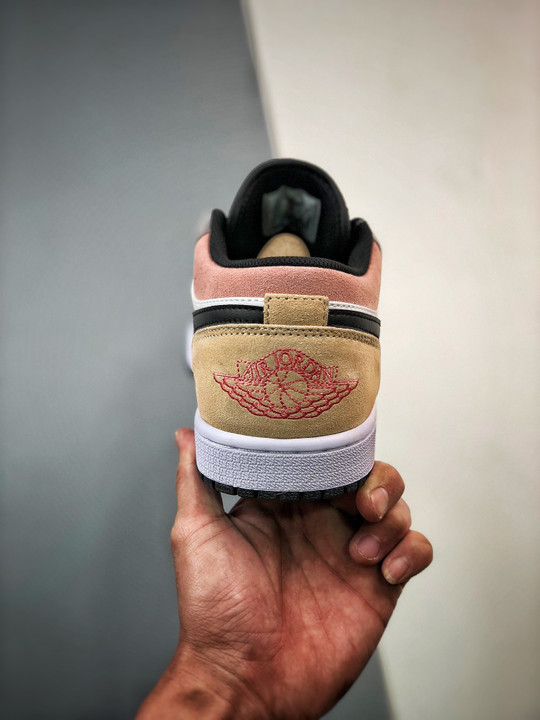 Air jordan 1 low black/magic ember-sundial-white dx4334-008