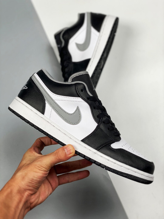 Air jordan 1 low black medium grey 553558-040