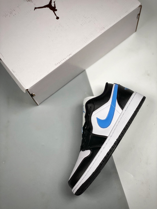 Air jordan 1 low black/university blue-white