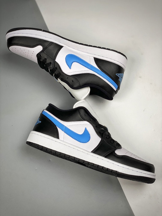 Air jordan 1 low black/university blue-white