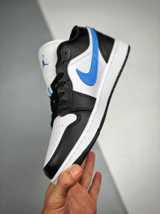 Air jordan 1 low black/university blue-white