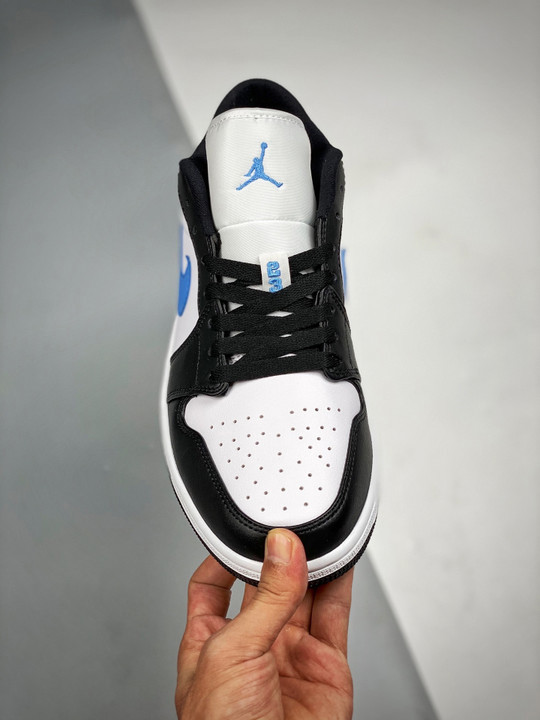 Air jordan 1 low black/university blue-white