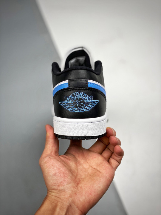 Air jordan 1 low black/university blue-white