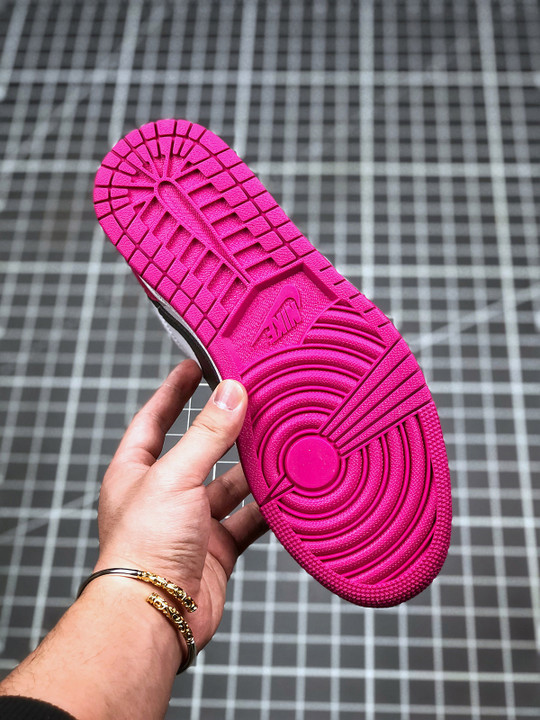 Air jordan 1 low black/white-magenta ck3022-005