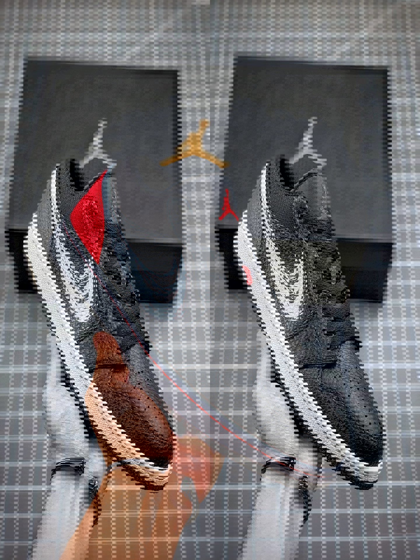 Air jordan 1 low brushstroke swoosh