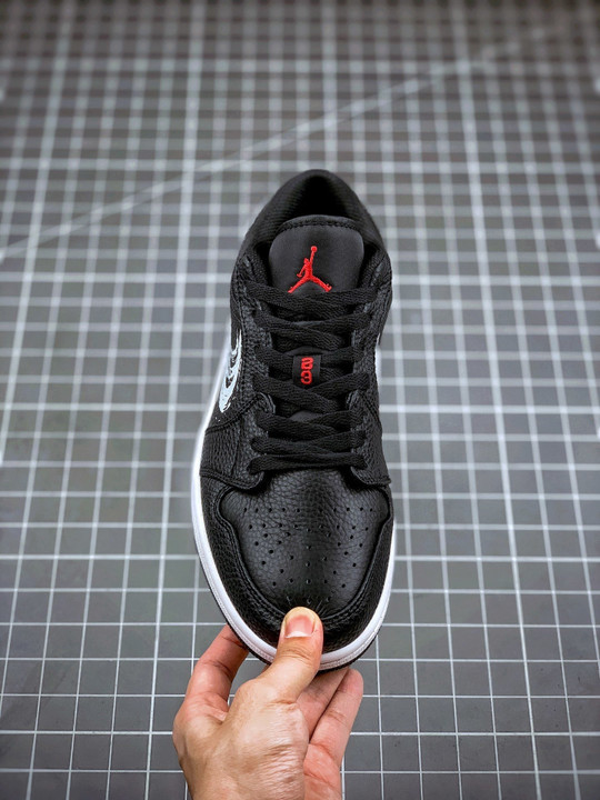 Air jordan 1 low brushstroke swoosh