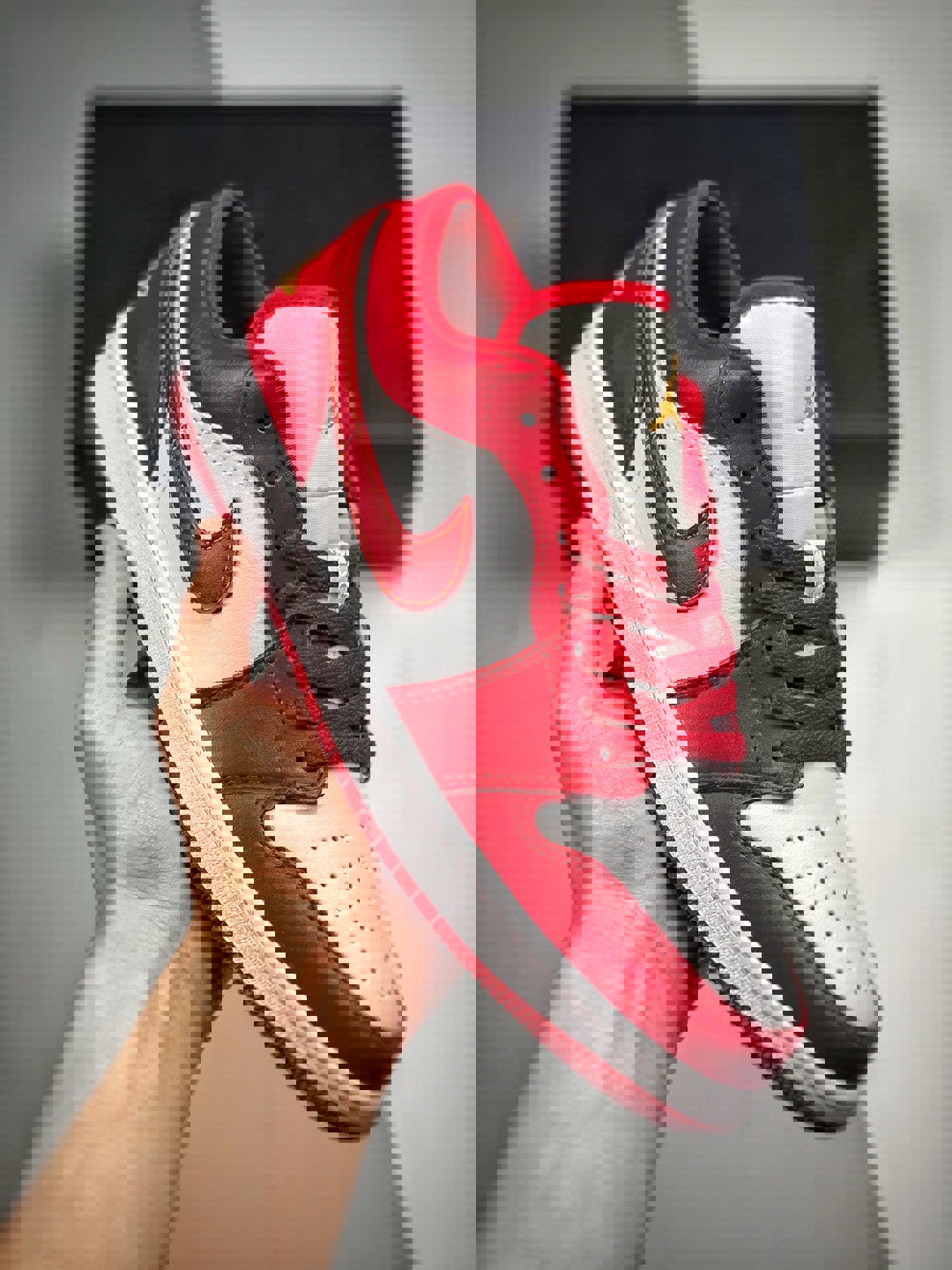 Air jordan 1 low cardinalred white 553558-607