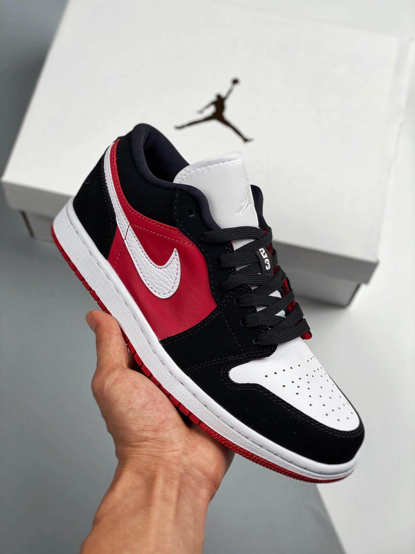 Air jordan 1 low chicago black red white dc0774-016
