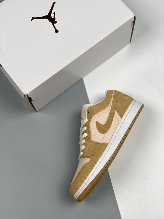 Air jordan 1 low corduroy and suede dh7820-700