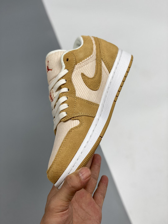 Air jordan 1 low corduroy and suede dh7820-700