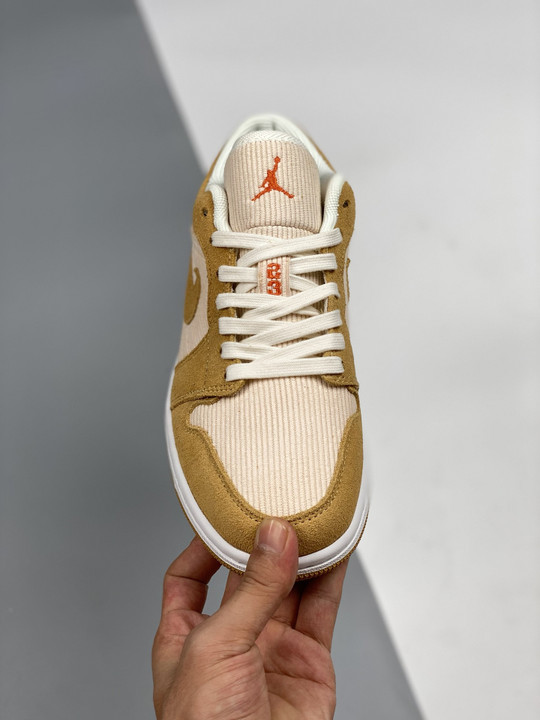 Air jordan 1 low corduroy and suede dh7820-700