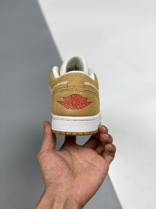 Air jordan 1 low corduroy and suede dh7820-700