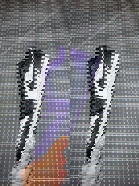 Air jordan 1 low court purple/white-black 553558-500