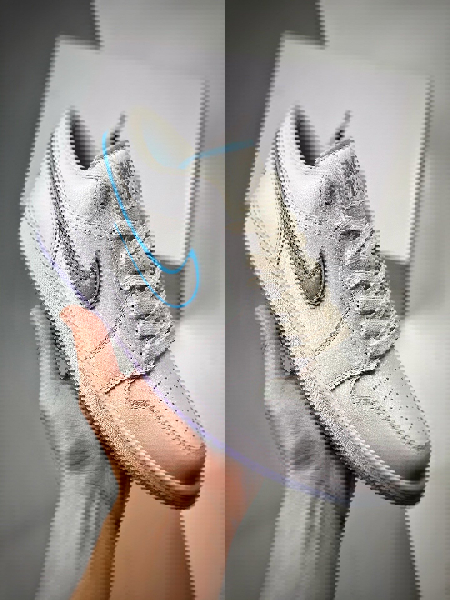 Air jordan 1 low dare to flywhite/blue fb1874-101