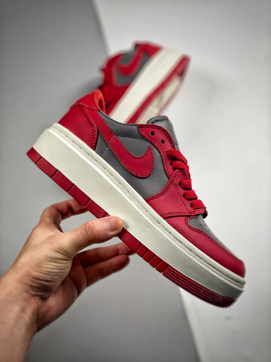 Air jordan 1 low elevate unlvmedium grey/white-varsity red