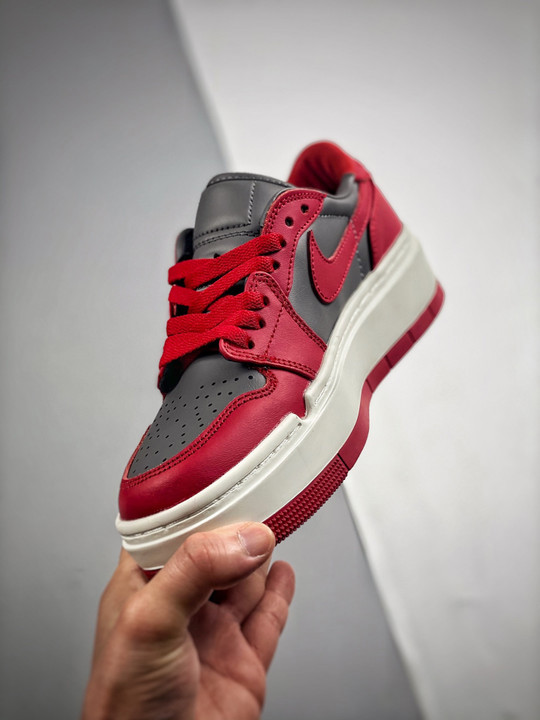 Air jordan 1 low elevate unlvmedium grey/white-varsity red