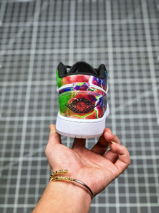 Air jordan 1 low galaxy prints black cw7309-090