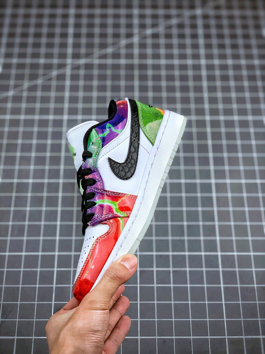 Air jordan 1 low galaxywhite multi