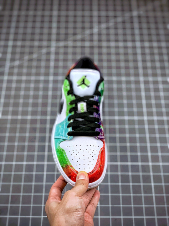 Air jordan 1 low galaxywhite multi