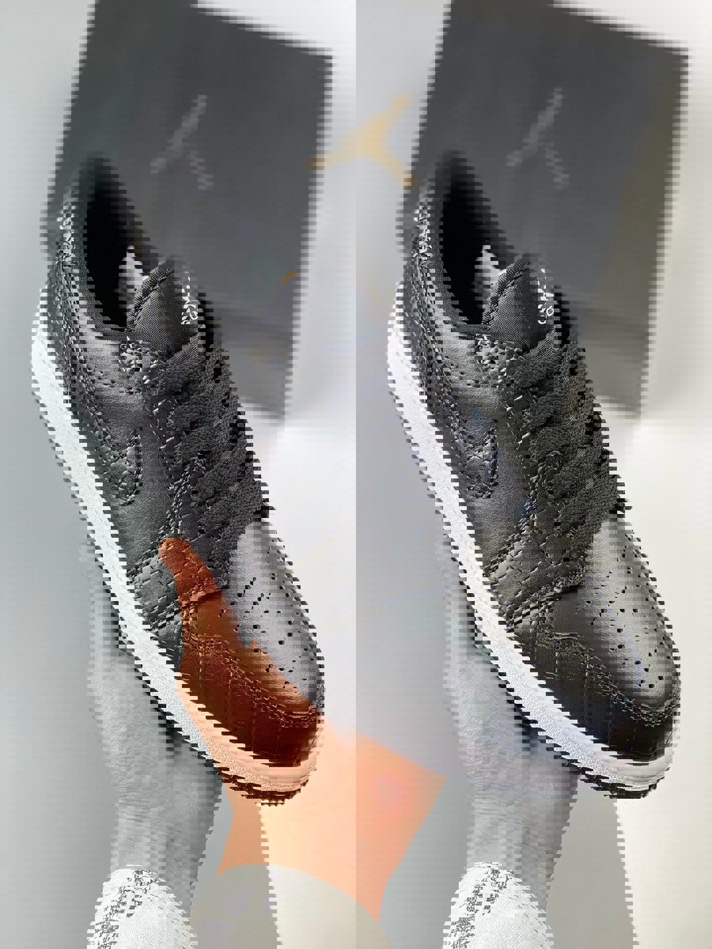 Air jordan 1 low golf crocblack/iron grey/white dd9315-003