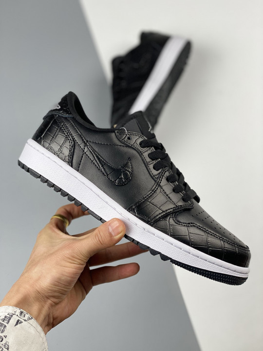 Air jordan 1 low golf crocblack/iron grey/white dd9315-003